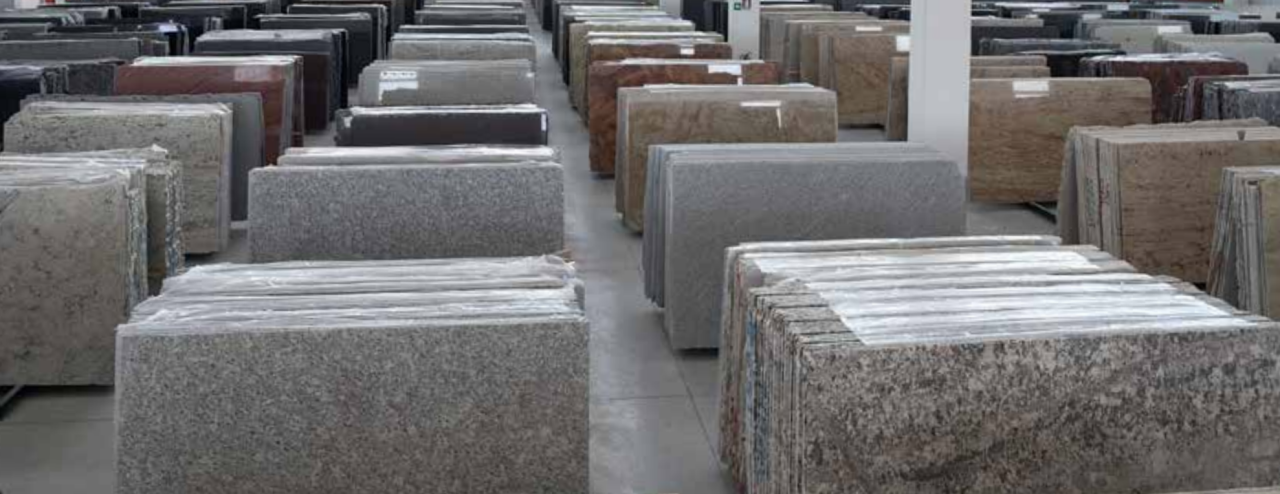 Marmi Rossi granite slabs warehouse