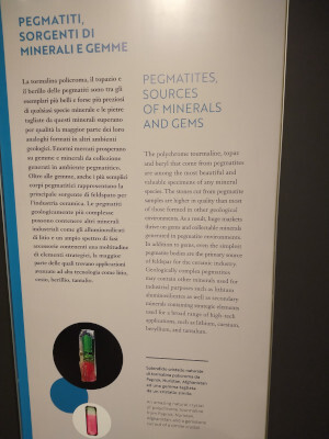 min descrizione pegmatiti museo