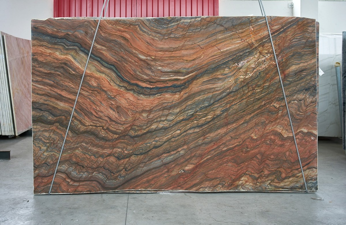 Quartzite Fusion Wow Red slabs